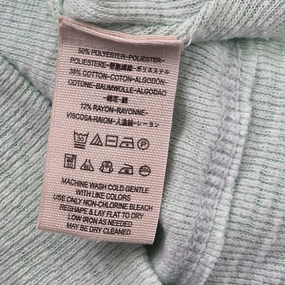 Free People We The Free Sweater Womens Small Mint Green Raglan Pullover Cropped - Picture 7 of 10